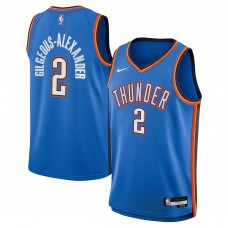 Игровая джерси Youth Oklahoma City Thunder Shai Gilgeous-Alexander Nike Blue - Icon Edition