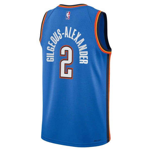 Игровая джерси Youth Oklahoma City Thunder Shai Gilgeous-Alexander Nike Blue - Icon Edition