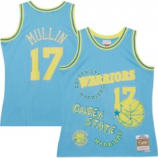Игровая форма  Chris Mullin Golden State Warriors Mitchell & Ness 1993/94 Swingman Sidewalk Sketch - Light Blue