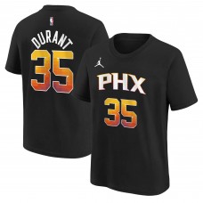 Футболка Kevin Durant Phoenix Suns Jordan Brand Youth Name & Number Statement - Black