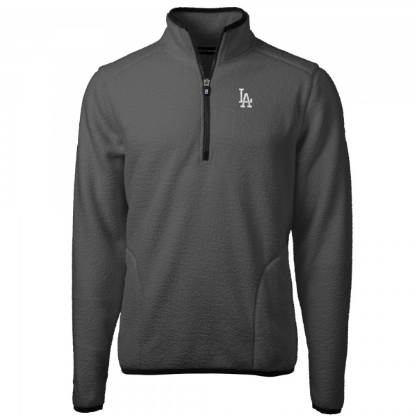 Толстовка на короткой молнии Los Angeles Dodgers Cutter & Buck Cascade Eco Sherpa Fleece - Gray