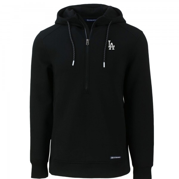 Толстовка Los Angeles Dodgers Cutter & Buck Roam Eco Half-Zip Recycled - Black