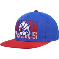 Бейсболка Philadelphia 76ers Mitchell & Ness SOUL Cross Check - Royal