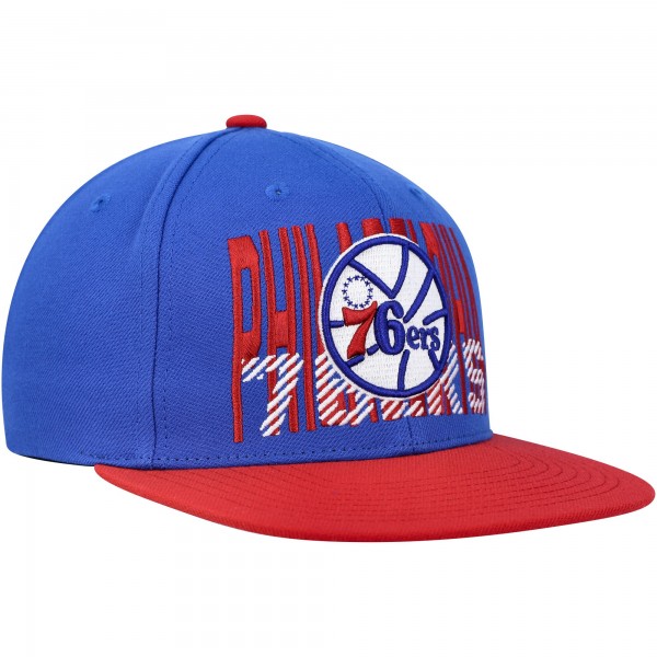 Бейсболка Philadelphia 76ers Mitchell & Ness SOUL Cross Check - Royal