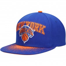 Бейсболка New York Knicks Mitchell & Ness Hardwood Classics Energy Re-Take Speckle Brim - Blue
