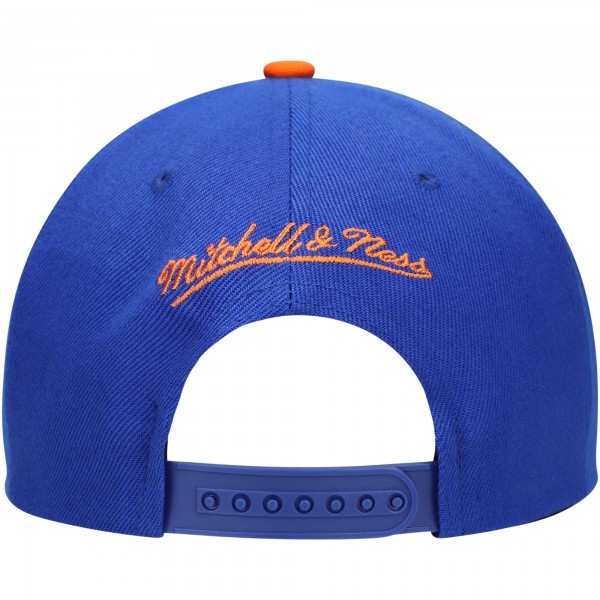 Бейсболка New York Knicks Mitchell & Ness Hardwood Classics Energy Re-Take Speckle Brim - Blue