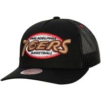 Бейсболка Philadelphia 76ers Mitchell & Ness Team Seal Trucker - Black