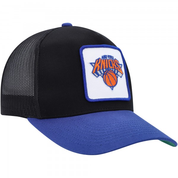 Бейсболка New York Knicks Mitchell & Ness SOUL Truck It Trucker - Black/Blue