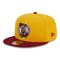 Бейсболка Boston Celtics New Era Fall Leaves 2-Tone 59FIFTY - Yellow/Red