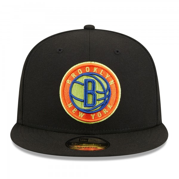 Бейсболка Brooklyn Nets New Era Neon Pop 9FIFTY - Black