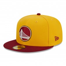 Бейсболка Golden State Warriors New Era Fall Leaves 2-Tone 59FIFTY - Yellow/Red