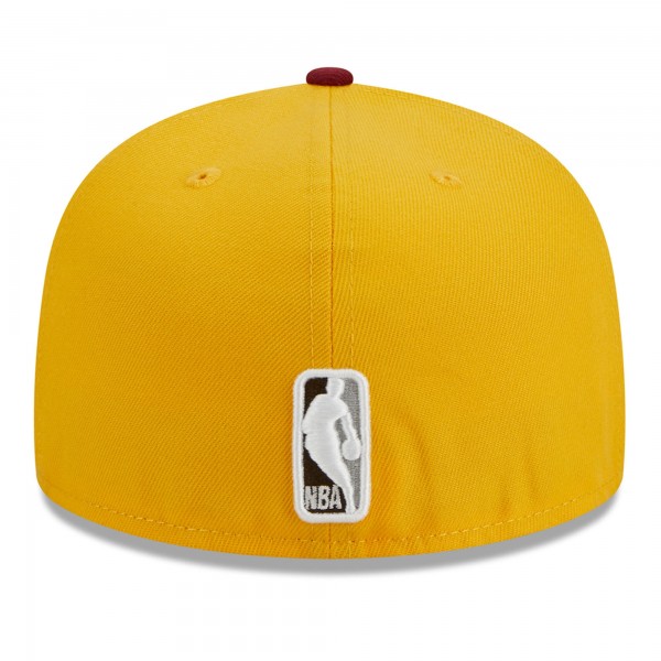 Бейсболка Philadelphia 76ers New Era Fall Leaves 2-Tone 59FIFTY - Yellow/Red