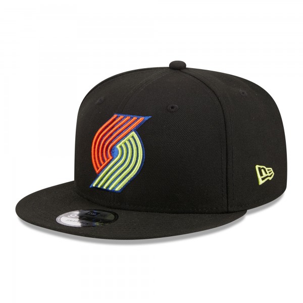 Бейсболка Portland Trail Blazers New Era Neon Pop 9FIFTY - Black
