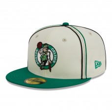 Бейсболка Boston Celtics New Era Piping 2-Tone 59FIFTY - Cream/Kelly Green