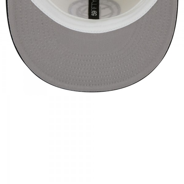 Бейсболка Brooklyn Nets New Era Piping 2-Tone 59FIFTY - Cream/Black