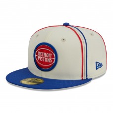 Бейсболка Detroit Pistons New Era Piping 2-Tone 59FIFTY - Cream/Blue