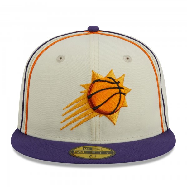 Бейсболка Phoenix Suns New Era Piping 2-Tone 59FIFTY - Cream/Purple