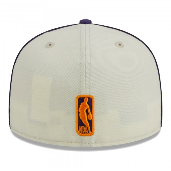 Бейсболка Phoenix Suns New Era Piping 2-Tone 59FIFTY - Cream/Purple