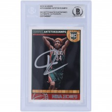 Giannis Antetokounmpo Milwaukee Bucks Autographed 2013-14 Panini Hoops #275 Beckett Fanatics Witnessed Authenticated Rookie Card