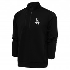 Кофта на короткой молнии Los Angeles Dodgers Antigua Metallic Generation - Black