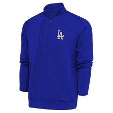 Кофта на короткой молнии Los Angeles Dodgers Antigua Metallic Generation - Royal