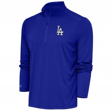 Кофта на короткой молнии Los Angeles Dodgers Antigua Metallic Tribute - Royal