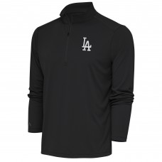 Кофта на короткой молнии Los Angeles Dodgers Antigua Metallic Tribute - Charcoal