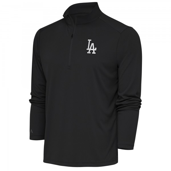 Кофта на короткой молнии Los Angeles Dodgers Antigua Metallic Tribute - Charcoal