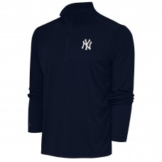 Кофта на короткой молнии New York Yankees Antigua Metallic Tribute - Navy
