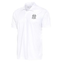 New York Yankees Antigua White Metallic Tribute Polo