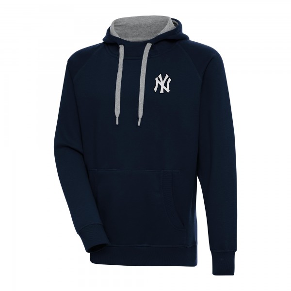 Толстовка New York Yankees Antigua Navy Metallic Victory