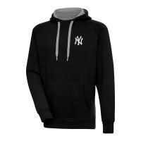 Толстовка New York Yankees Antigua Black Metallic Victory