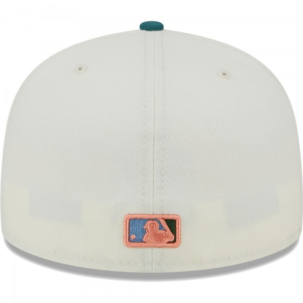 Бейсболка Los Angeles Dodgers New Era Chrome Evergreen 59FIFTY - Cream