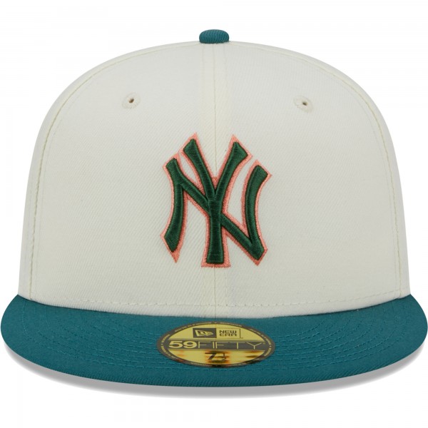 Бейсболка New York Yankees New Era Chrome Evergreen 59FIFTY - Cream