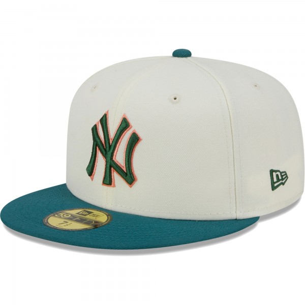 Бейсболка New York Yankees New Era Chrome Evergreen 59FIFTY - Cream