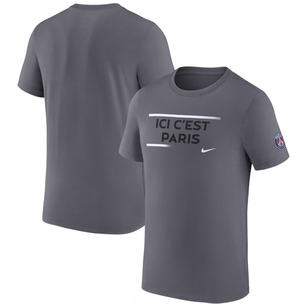 Футболка Paris Saint-Germain Nike Verbiage - Gray