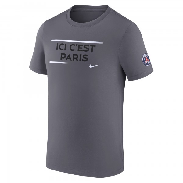 Футболка Paris Saint-Germain Nike Verbiage - Gray
