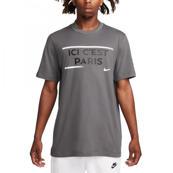 Футболка Paris Saint-Germain Nike Verbiage - Gray