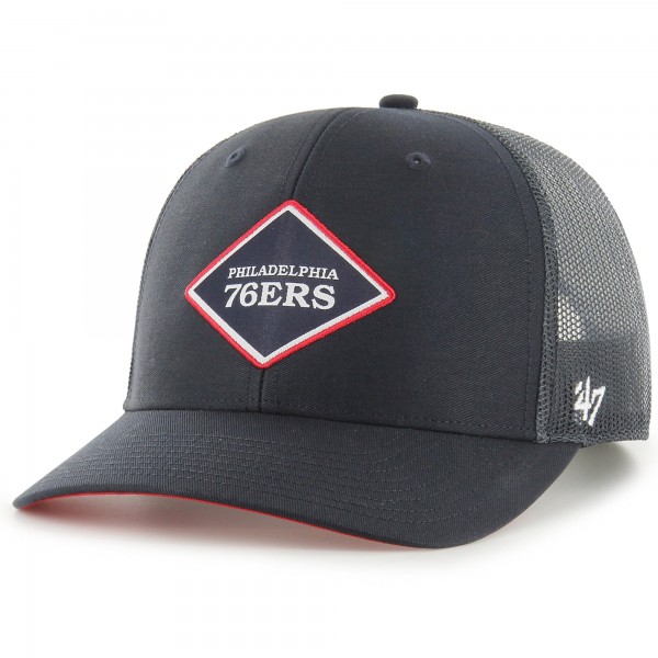 Бейсболка Philadelphia 76ers 47 2023/24 City Edition Trucker - Navy