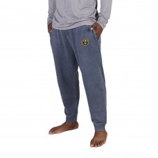 Denver Nuggets Concepts Sport Trackside Fleece Cuffed Pants - Navy