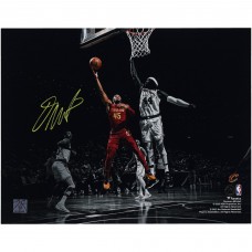 Donovan Mitchell Cleveland Cavaliers Fanatics Authentic Autographed 11 x 14 Spotlight Layup Versus Boston Celtics Photograph