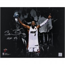 Autographed Miami Heat Miami Heat Fanatics Authentic 11 x 14 Photograph with HOF 23 Inscription
