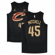 Donovan Mitchell Cleveland Cavaliers Fanatics Authentic Autographed Black Jordan Brand 2022-2023 Statement Swingman Jersey