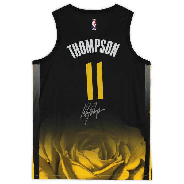 Джерси с автографом Klay Thompson Golden State Warriors Fanatics Authentic Black Nike 2022-2023 City Edition Swingman