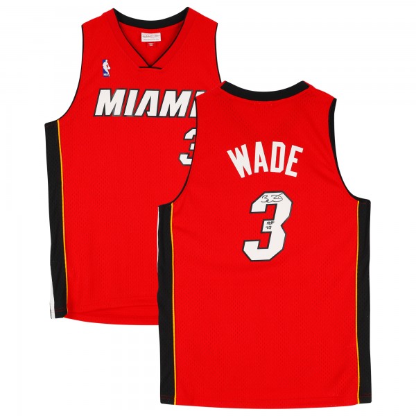 Игровая джерси Autographed Miami Heat Miami Heat Fanatics Authentic Red Mitchell & Ness 2005-06 Swingman with HOF 23 Inscription