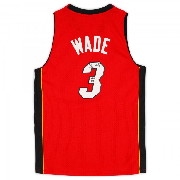 Игровая джерси Autographed Miami Heat Miami Heat Fanatics Authentic Red Mitchell & Ness 2005-06 Swingman with HOF 23 Inscription