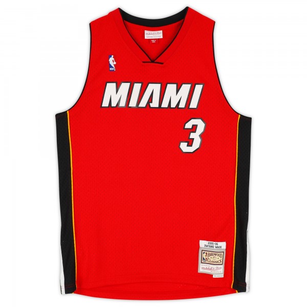 Игровая джерси Autographed Miami Heat Miami Heat Fanatics Authentic Red Mitchell & Ness 2005-06 Swingman with HOF 23 Inscription