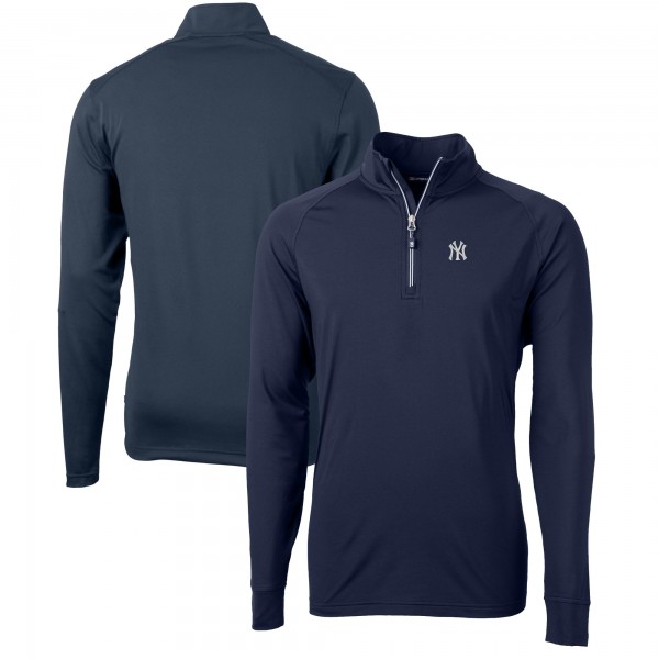 Кофта на короткой молнии New York Yankees Cutter & Buck Adapt Eco Knit Stretch Recycled - Navy