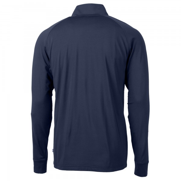 Кофта на короткой молнии New York Yankees Cutter & Buck Adapt Eco Knit Stretch Recycled - Navy