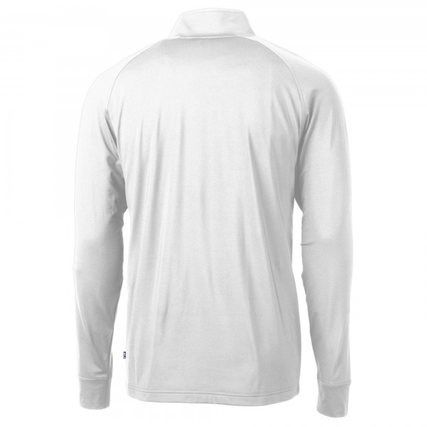 Кофта на короткой молнии New York Yankees Cutter & Buck Adapt Eco Knit Stretch Recycled - White